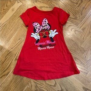 4/$20 Disney Minnie Mouse Red Toddler Girls dress Sz 4/5 XS Mickey